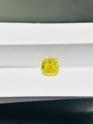 2CTS Cushion Loose Lab สร้าง Yellow Diamond IGI Certified