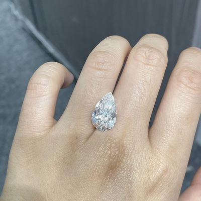 6.34 กะรัต Pear Loose Lab Grown Diamonds Cultivated Diamond Ring VS1