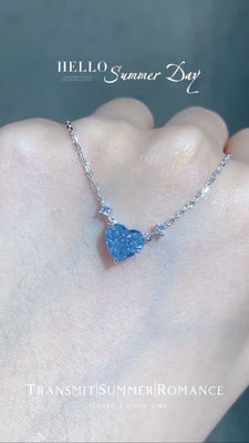 Blue Lab สร้างคอแขวนเพชร 1.51ct หัวใจตัด GRC รับรอง