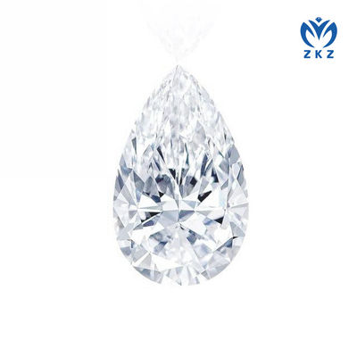 3.4ct D VS คุณภาพ ไม่มี Bowtie Pear Cut Lab สร้าง CVD เพชรสีขาว