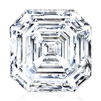 4.02CT ห้องปฏิบัติการที่เติบโต CVD Diamond Asscher รูป E สี สําหรับตกแต่งเครื่องประดับ