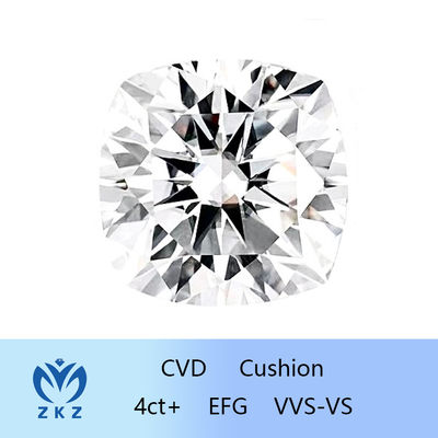 ขนาดใหญ่ 4CT + รูปแบบหมอน CVD ห้องทดลองเพชรที่เติบโต โรงงานแหล่งหลัก